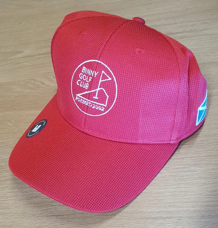 Baseball Cap with Flag Red