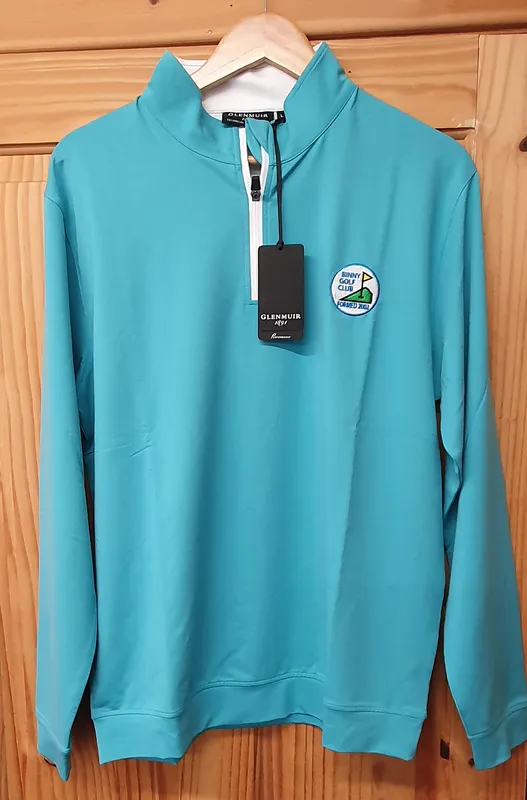 Glenmuir Quarter Zip Light Blue