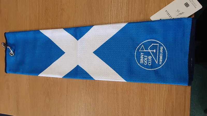 Towel Blue and White