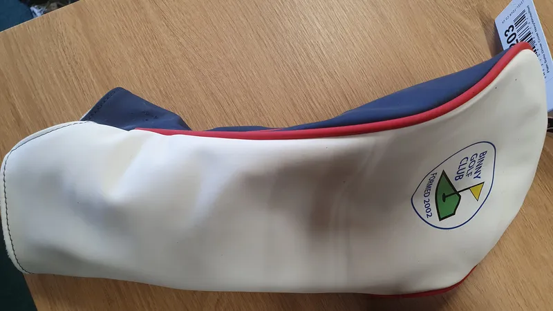 Wood Cover Red, Navy Blue and White